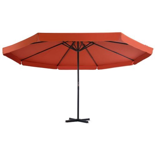 Parasol avec base portable Terre cuite - Photo n°3; ?>