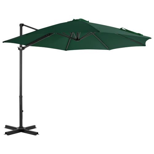 Parasol avec base portable Vert 5 - Photo n°3; ?>