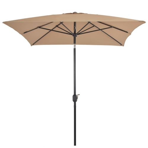 Parasol Avec Mât En Métal 300 X 200 Cm Taupe 15 Parasol avec mât en métal 300 x 200 cm Taupe - Photo n°3; ?>