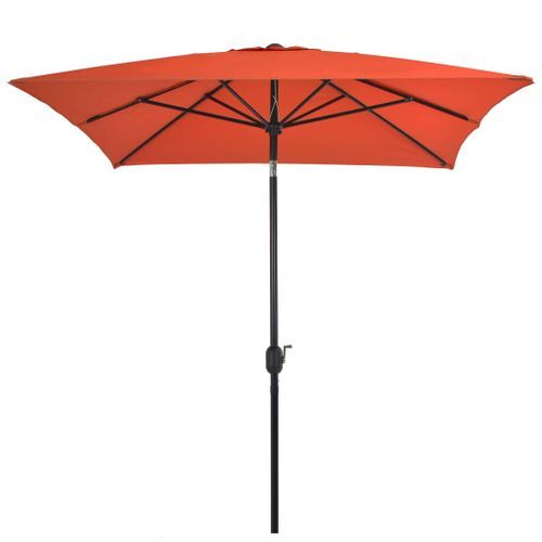 Parasol avec mât en métal 300 x 200 cm Terre cuite - Photo n°3; ?>