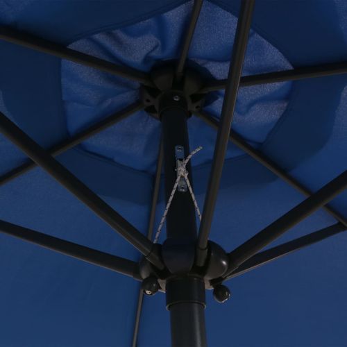 Parasol Bleu 200x211 cm Aluminium - Photo n°2; ?>