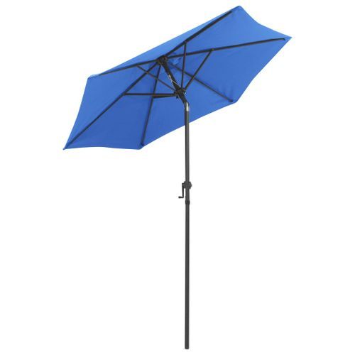 Parasol Bleu 200x211 cm Aluminium - Photo n°3; ?>