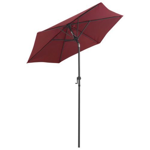 Parasol Bordeaux 200x211 cm Aluminium - Photo n°3; ?>