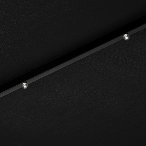 Parasol d'extérieur avec LED et mât en acier 300 cm Noir - Photo n°2; ?>