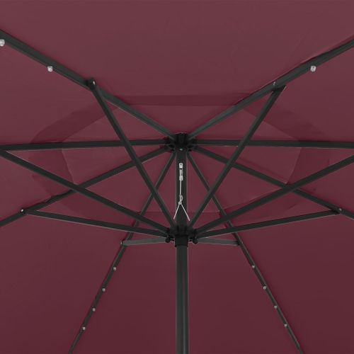 Parasol D'extérieur Avec LED Et Mât En Métal 400 Cm Bordeaux 16 Parasol d'extérieur avec LED et mât en métal 400 cm Bordeaux - Photo n°2; ?>