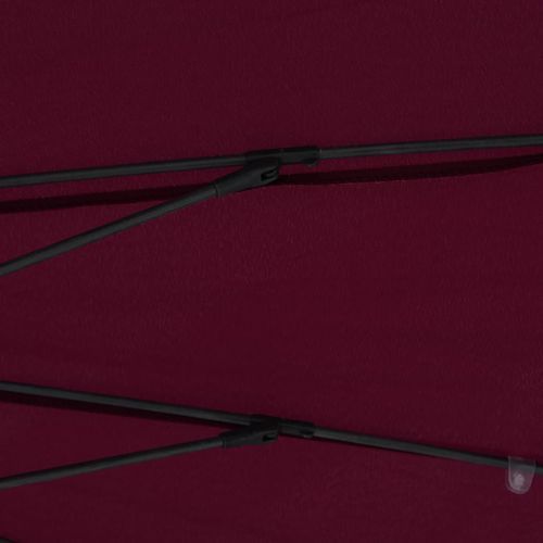 Parasol d'extérieur avec mât en aluminium 270 cm Bordeaux - Photo n°3; ?>