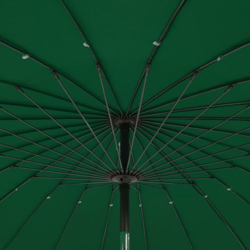 Parasol d'extérieur avec mât en aluminium 270 cm Vert - Photo n°2; ?>
