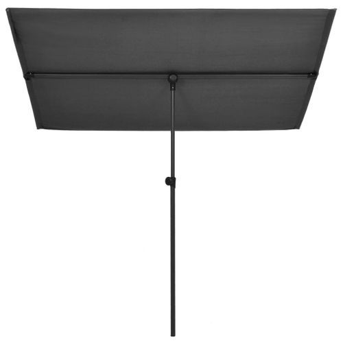 Parasol d'extérieur avec mât en aluminium 2x1,5 m Anthracite - Photo n°2; ?>