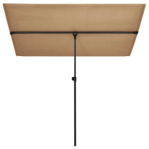 Parasol d'extérieur avec mât en aluminium 2x1,5 m Taupe - Photo n°2; ?>