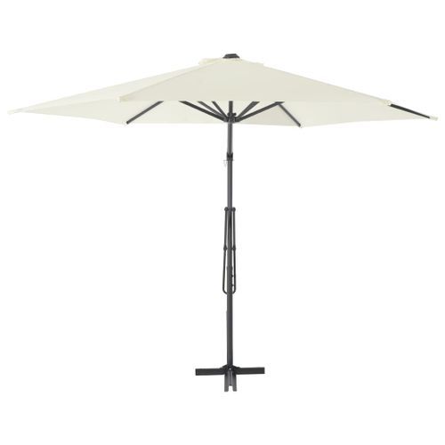 Parasol d'extérieur avec poteau en acier 300 cm Sable - Photo n°3; ?>