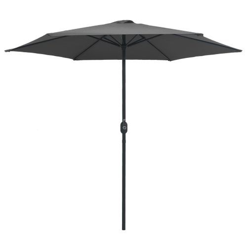 Parasol d'extérieur et mât en aluminium 270x246 cm Anthracite - Photo n°3; ?>