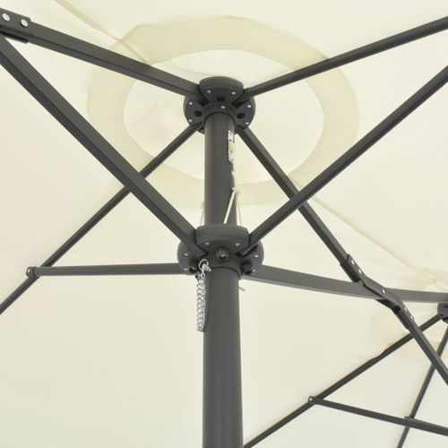 Parasol d'extérieur et poteau en aluminium 460 x 270 cm Sabe - Photo n°2; ?>
