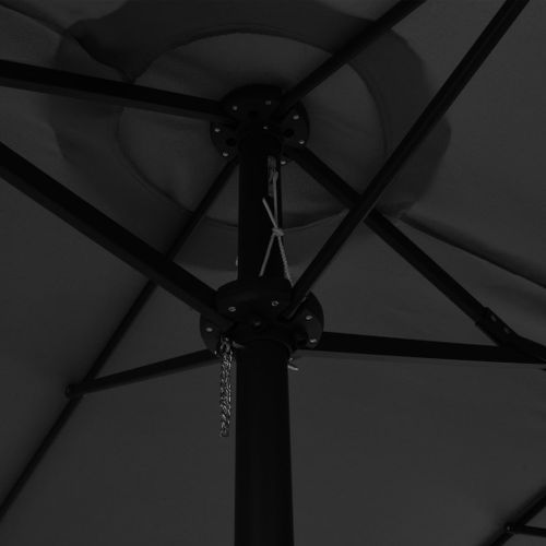 Parasol d'extérieur poteau en aluminium 460 x 270 cm anthracite - Photo n°2; ?>