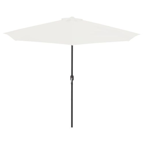 Parasol de balcon avec mât en aluminium Sable 300x150 cm Demi - Photo n°3; ?>