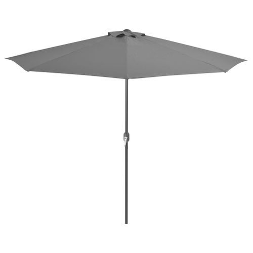 Parasol de balcon et mât en aluminium Anthracite 300x150cm Demi - Photo n°3; ?>