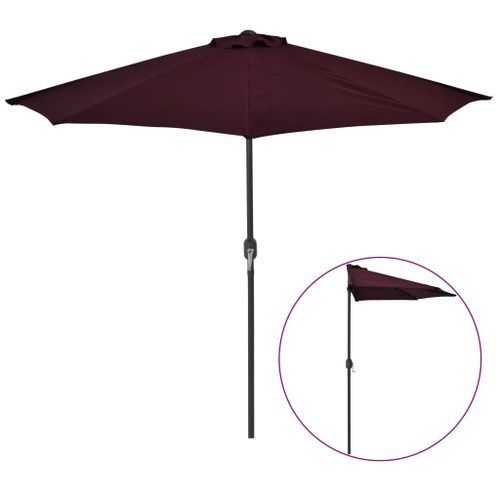 Parasol De Balcon Mât En Aluminium Bordeaux 270x135x245 Cm Demi 17 Parasol de balcon mât en aluminium Bordeaux 270x135x245 cm Demi - Photo n°3; ?>