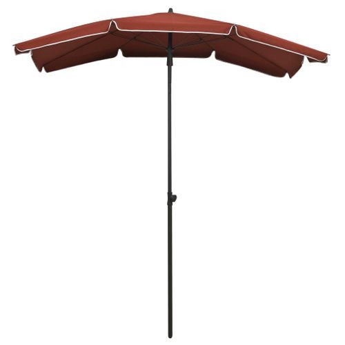 Parasol de jardin avec mât 200x130 cm Terre cuite - Photo n°3; ?>