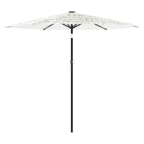 Parasol de jardin avec mât en acier blanc 223x223x213 cm - Photo n°2; ?>