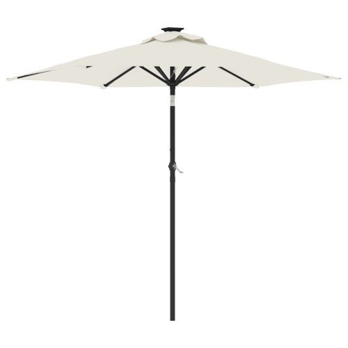 Parasol de jardin avec mât en acier blanc 225x225x212 cm - Photo n°2; ?>