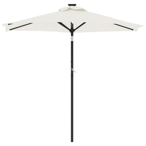 Parasol de jardin avec mât en acier blanc 225x225x212 cm - Photo n°3; ?>