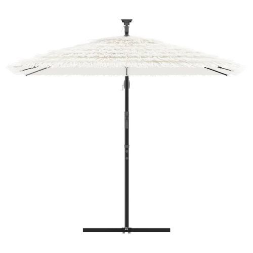 Parasol de jardin avec mât en acier blanc 246x246x230 cm - Photo n°3; ?>