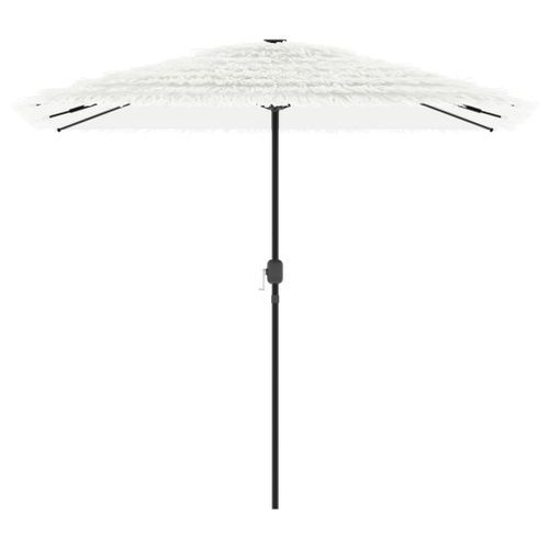 Parasol de jardin avec mât en acier blanc 248x248x248 cm - Photo n°3; ?>