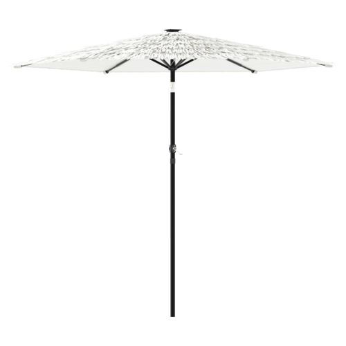 Parasol de jardin avec mât en acier blanc 268x268x226 cm - Photo n°2; ?>