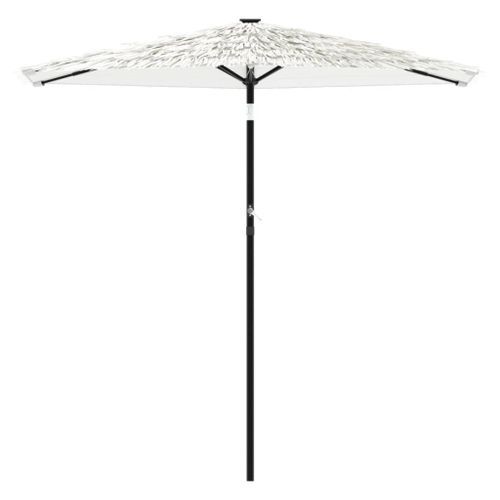 Parasol de jardin avec mât en acier blanc 268x268x226 cm - Photo n°3; ?>