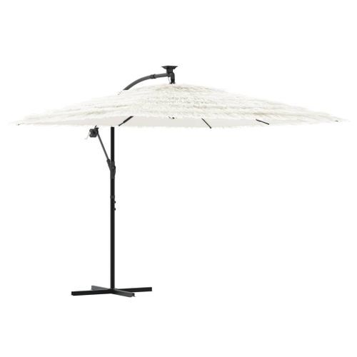 Parasol de jardin avec mât en acier blanc 269x269x235 cm - Photo n°2; ?>