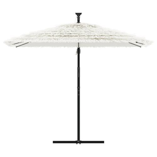 Parasol de jardin avec mât en acier blanc 269x269x235 cm - Photo n°3; ?>