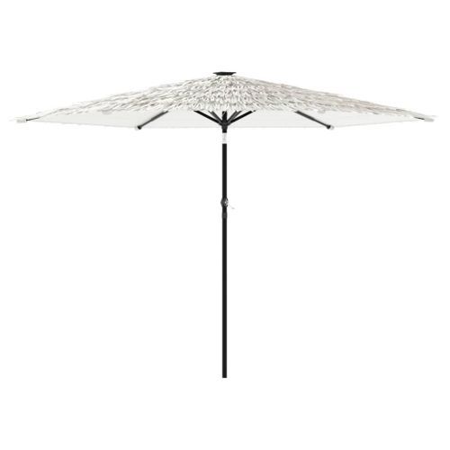 Parasol de jardin avec mât en acier blanc 288x288x225 cm - Photo n°2; ?>