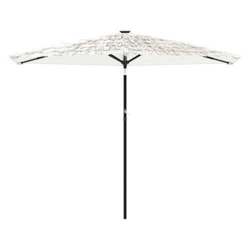 Parasol de jardin avec mât en acier blanc 288x288x225 cm - Photo n°3; ?>