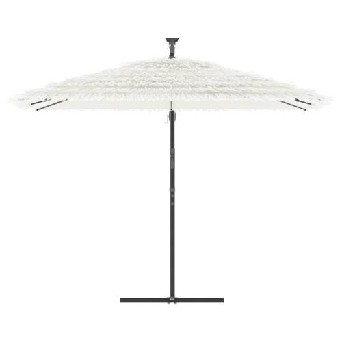 Parasol de jardin avec mât en acier blanc 290x290x238 cm - Photo n°3; ?>