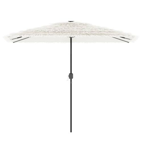 Parasol de jardin avec mât en acier blanc 300x200x250 cm - Photo n°3; ?>