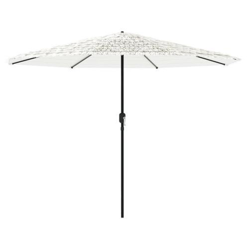 Parasol de jardin avec mât en acier blanc 324x324x247 cm - Photo n°2; ?>