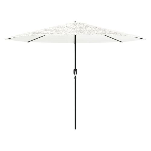 Parasol de jardin avec mât en acier blanc 324x324x247 cm - Photo n°3; ?>