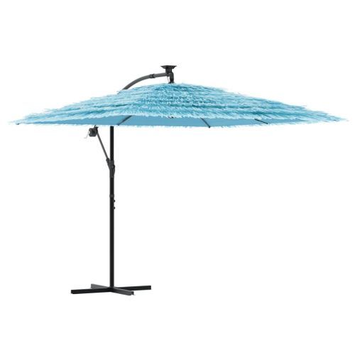 Parasol de jardin avec mât en acier bleu 269x269x235 cm - Photo n°2; ?>