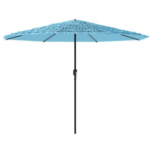 Parasol de jardin avec mât en acier bleu 324x324x247 cm - Photo n°2; ?>