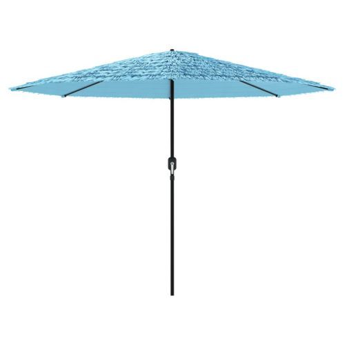 Parasol de jardin avec mât en acier bleu 324x324x247 cm - Photo n°3; ?>