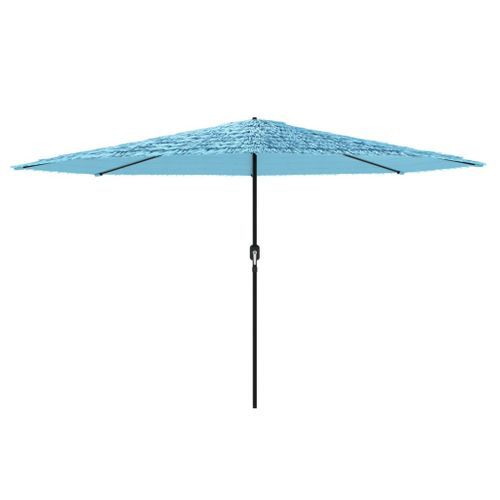 Parasol de jardin avec mât en acier bleu 388x388x248 cm - Photo n°3; ?>