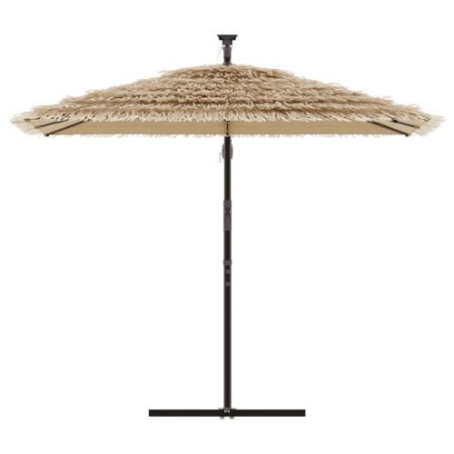 Parasol de jardin avec mât en acier marron 246x246x230 cm - Photo n°3; ?>