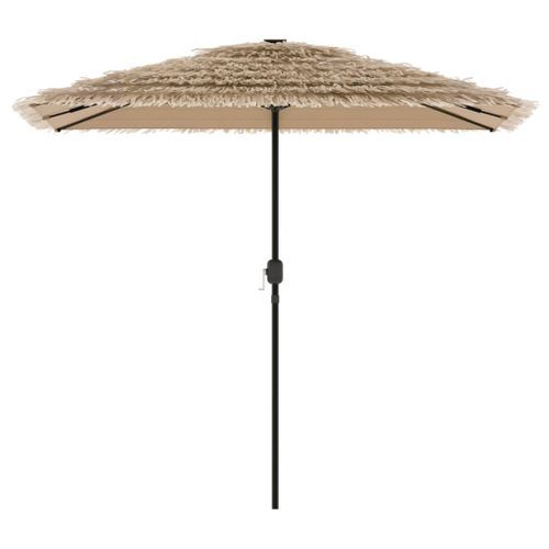 Parasol de jardin avec mât en acier marron 248x248x248 cm - Photo n°3; ?>