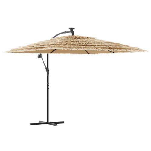 Parasol de jardin avec mât en acier marron 269x269x235 cm - Photo n°2; ?>