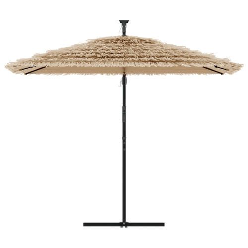 Parasol de jardin avec mât en acier marron 269x269x235 cm - Photo n°3; ?>