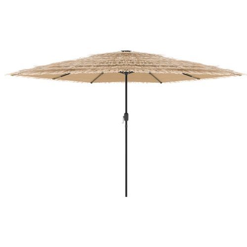 Parasol de jardin avec mât en acier marron 288x288x225 cm - Photo n°3; ?>