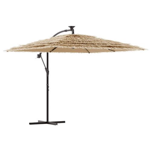 Parasol de jardin avec mât en acier marron 290x290x238 cm - Photo n°2; ?>