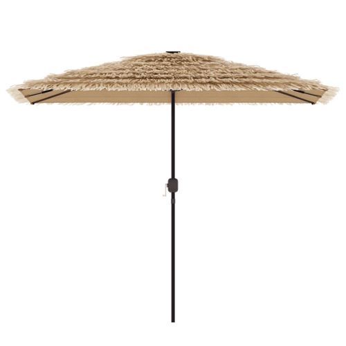 Parasol de jardin avec mât en acier marron 300x200x250 cm - Photo n°3; ?>