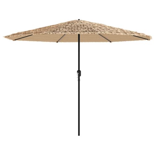 Parasol de jardin avec mât en acier marron 388x388x248 cm - Photo n°3; ?>