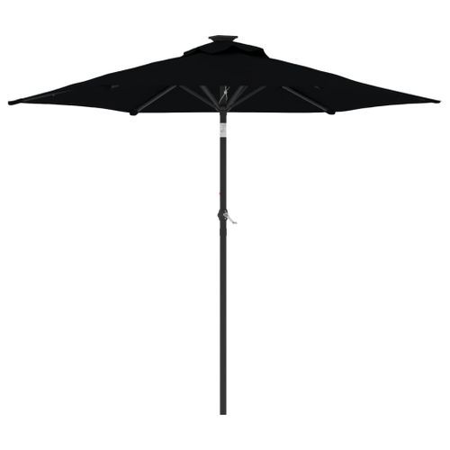 Parasol de jardin avec mât en acier noir 225x225x212 cm - Photo n°2; ?>