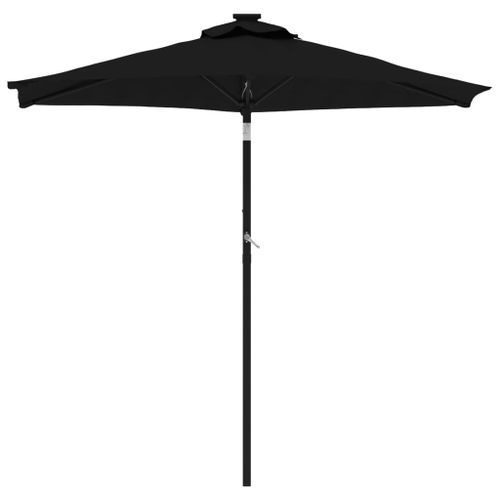 Parasol de jardin avec mât en acier noir 225x225x212 cm - Photo n°3; ?>